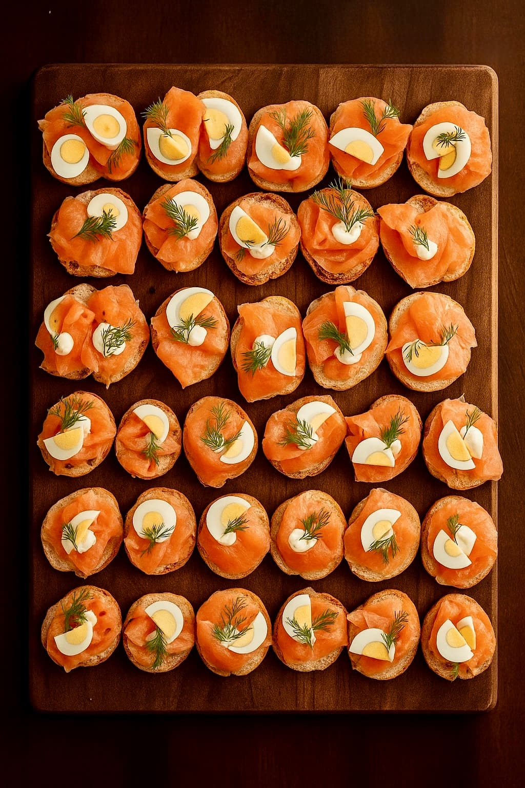 Catering-Platte „Lachsbrötchen“